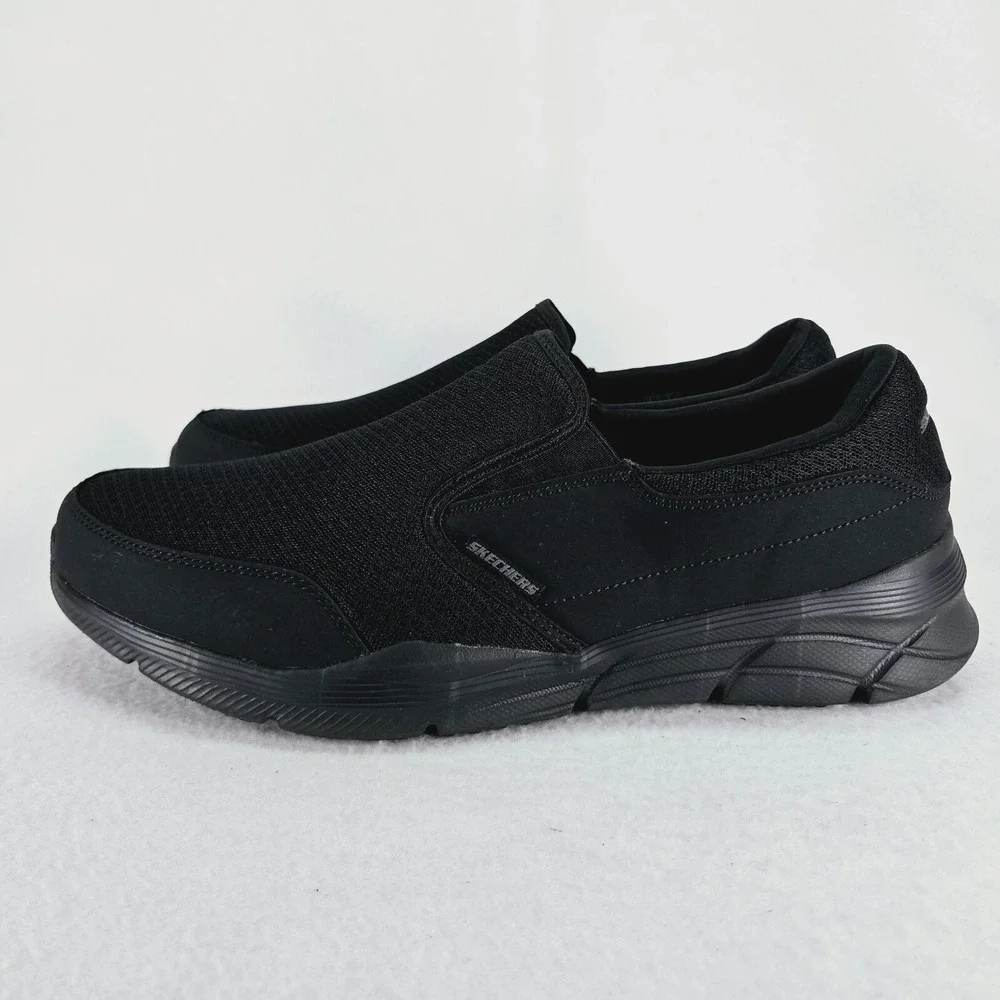 SKECHERS Shoes Mens 12 Black Equalizer Persisting 4 Slip On Sneaker Mesh Relaxed